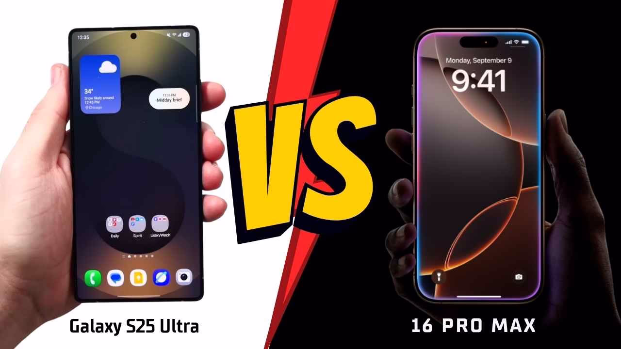 You are currently viewing iPhone 16 Pro Max vs Samsung S25 Ultra: The Ultimate Battle of 2025’s Flagships!